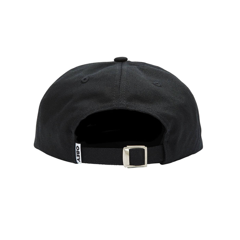 Obey Bold Twill 6 Panel Cappello Black