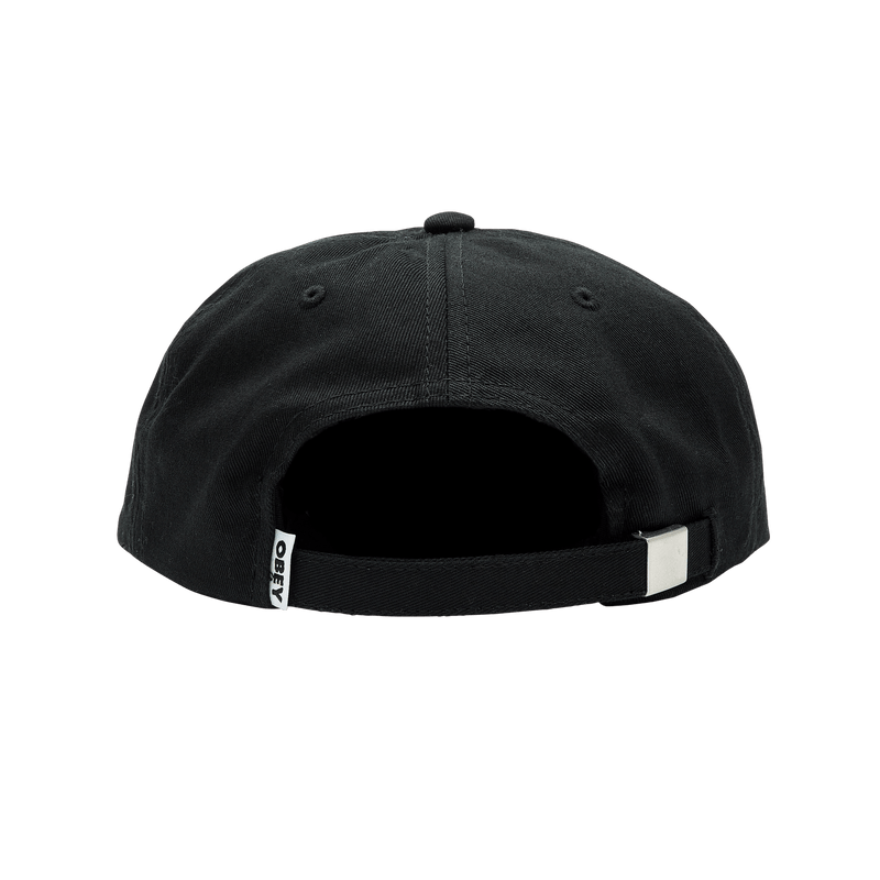 Obey Icon Patch Panel Strapback Cappello Black