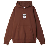 Obey Icon Extra Heavy Felpa Cappuccio Sepia