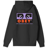 Obey Subvert Premium Felpa Cappuccio Black