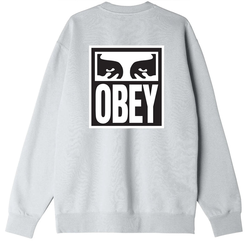 Obey Eyes Icon Felpa Girocollo Heather Grey