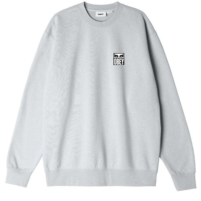 Obey Eyes Icon Felpa Girocollo Heather Grey