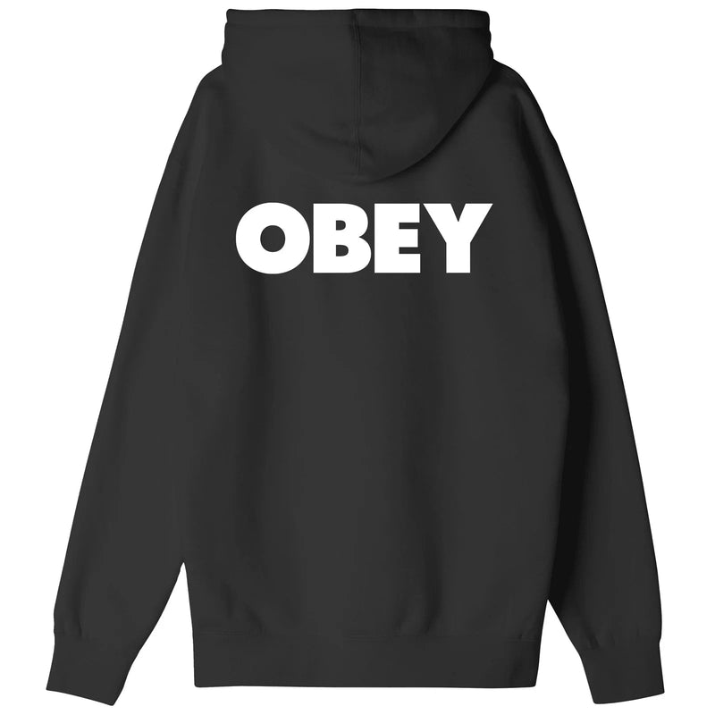 Obey Bold Felpa Cappuccio Black