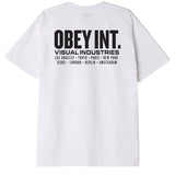 Obey Visual Ind. Worldwide Classic Maglietta Manica Corta White