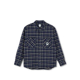 Polar Skate Co. Flannel Camicia Manica Lunga Rich Navy