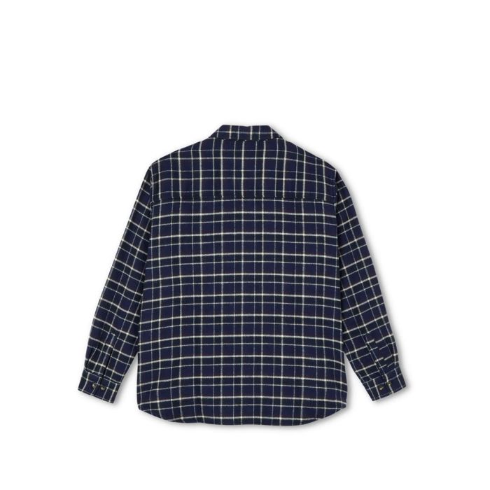 Polar Skate Co. Flannel Camicia Manica Lunga Rich Navy