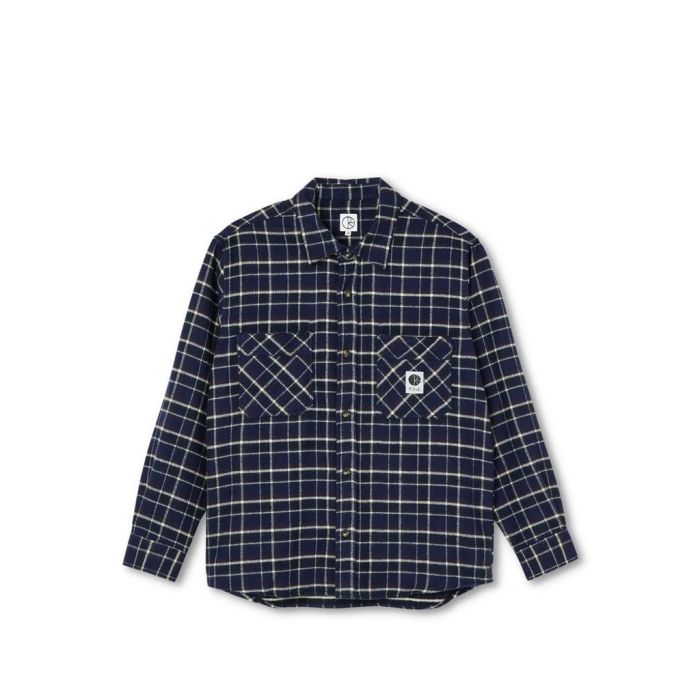 Polar Skate Co. Flannel Camicia Manica Lunga Rich Navy