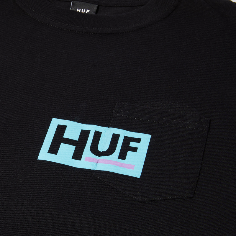 Huf Busy Maglietta Manica Lunga Black