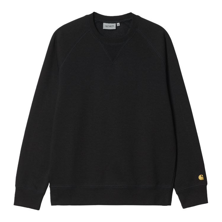 Carhartt Chase Felpa Girocollo Black/Gold