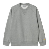 Carhartt Chase Felpa Girocollo Grey Heather/Gold