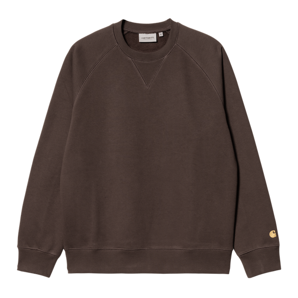 Carhartt Chase Felpa Girocollo Dark Umber/Gold