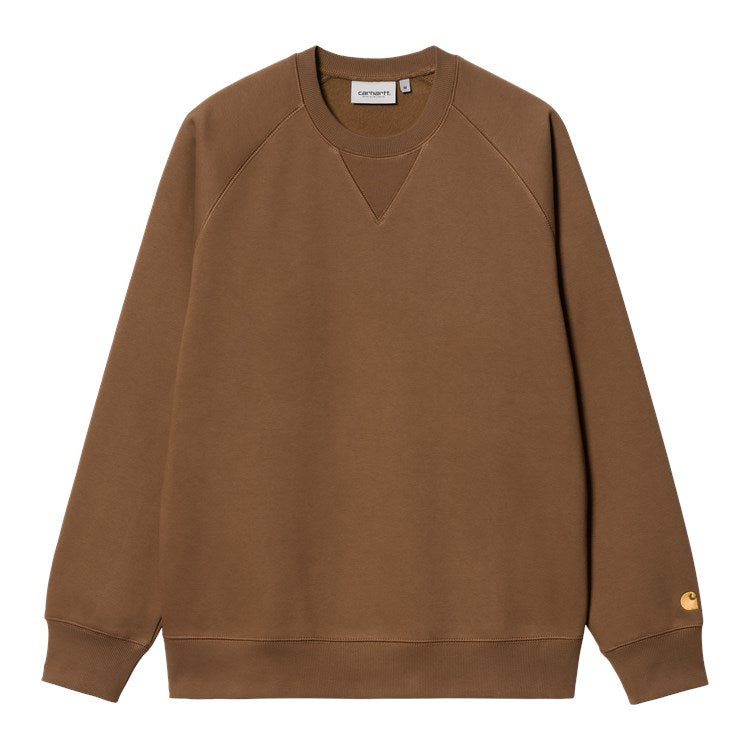 Carhartt Chase Felpa Girocollo Tamarind/Gold