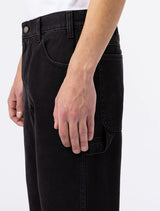 Dickies Duck Canvas Carpenter Pantaloni Stone Washed Black