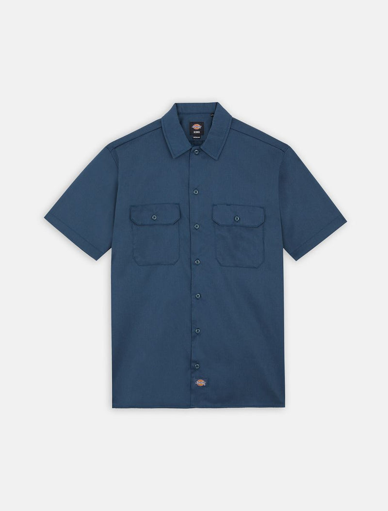 Dickies Work Camicia Manica Corta Air Force Blue