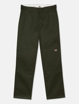 Dickies Slim Straight Double Knee Rec Pantaloni Olive Green