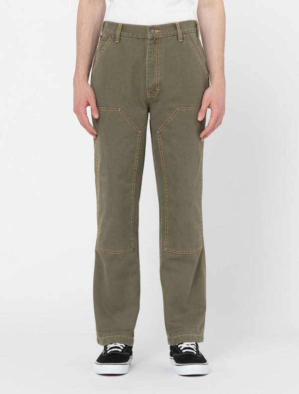 Dickies Madras Duck Canvas Pantaloni Military Green