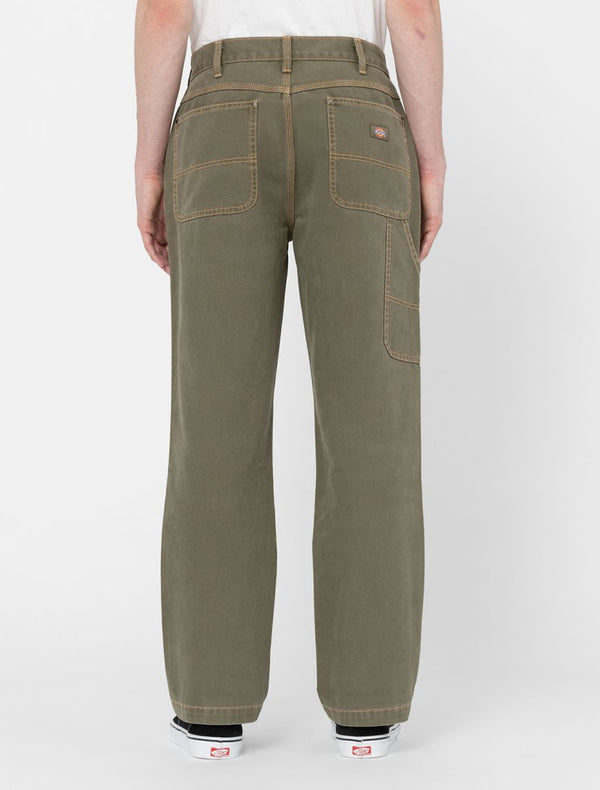 Dickies Madras Duck Canvas Pantaloni Military Green