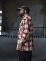 Dickies Ronnie Sandoval Plaid Camicia Manica Lunga Burnt Ombre Plaid