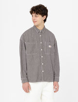 Dickies Hickory Camicia Manica Lunga Dark Brown