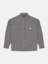 Dickies Hickory Camicia Manica Lunga Dark Brown