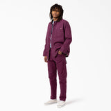 Dickies Duck Canvas Carpenter  Pantaloni Grape Wine Stone Washed