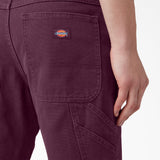 Dickies Duck Canvas Carpenter  Pantaloni Grape Wine Stone Washed