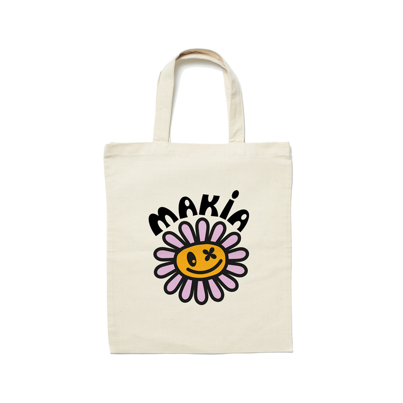 Makia Flower Tote Ecru