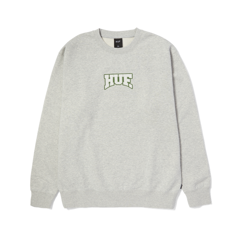 Huf Home Team Felpa Girocollo Heather Grey