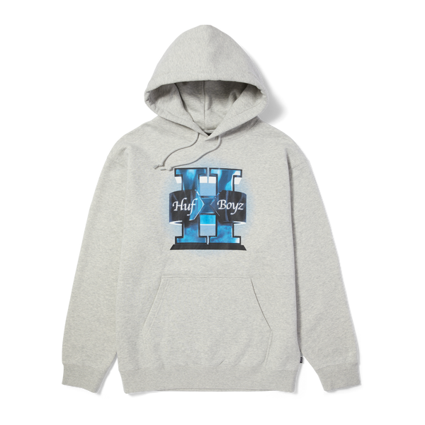 Huf Huf Boyz Felpa Cappuccio Heather Grey