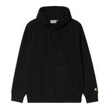 Carhartt Chase Felpa Cappuccio Black/Gold