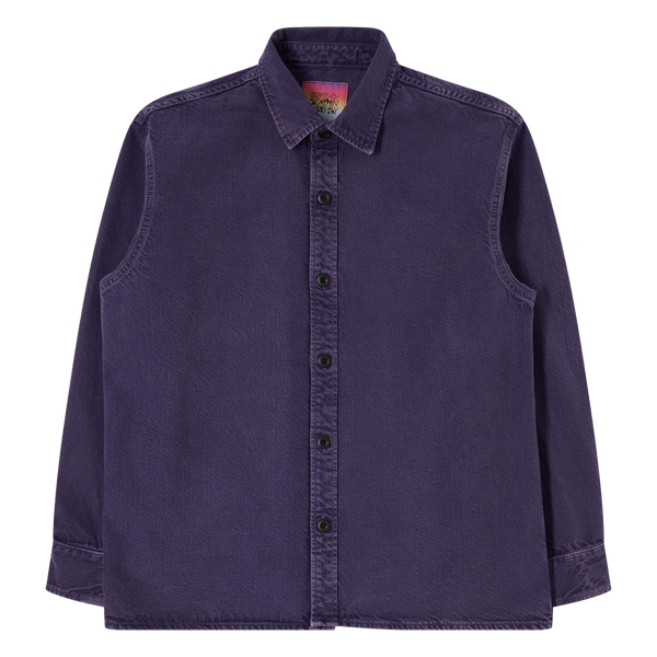 Edwin Sebastian Camicia Manica Lunga Purple Plumeria