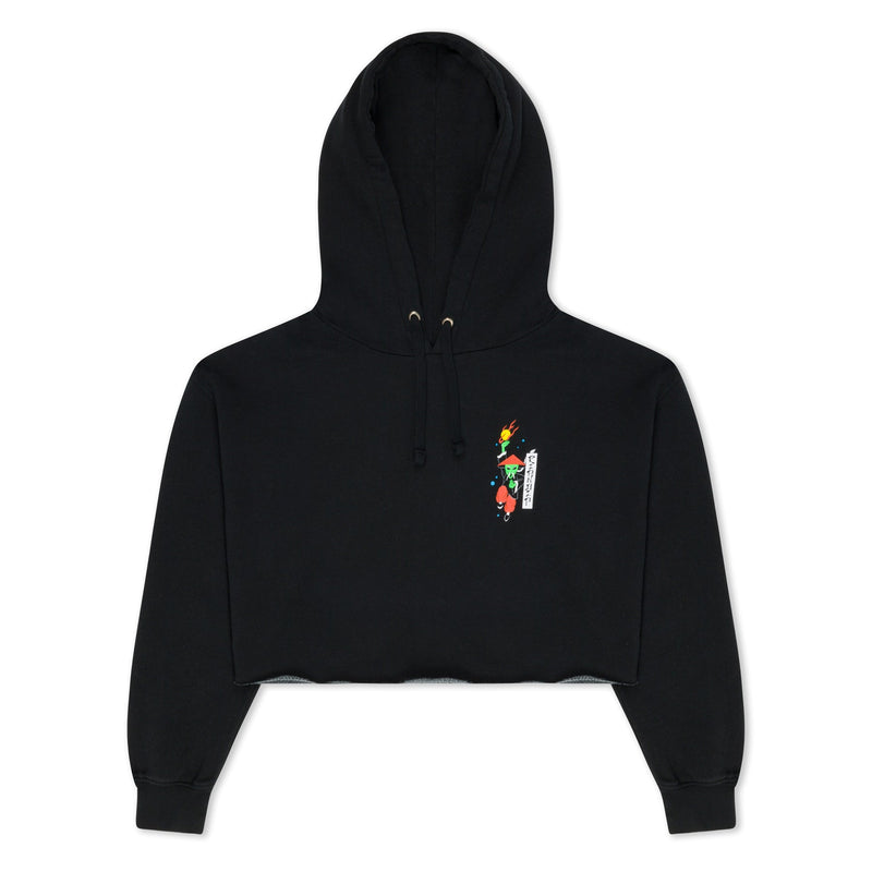 Ripndip Ryu Cropped Felpa Cappuccio Black