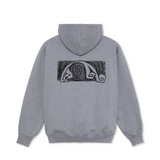 Polar Skate Co. Dave Yoga Trippin' Felpa Cappuccio Heather Grey