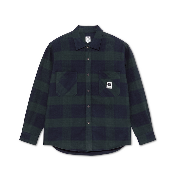 Polar Skate Co. Mike Flannel Camicia Manica Lunga Navy/Teal