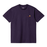 Carhartt American Script Maglietta Manica Corta Cassis