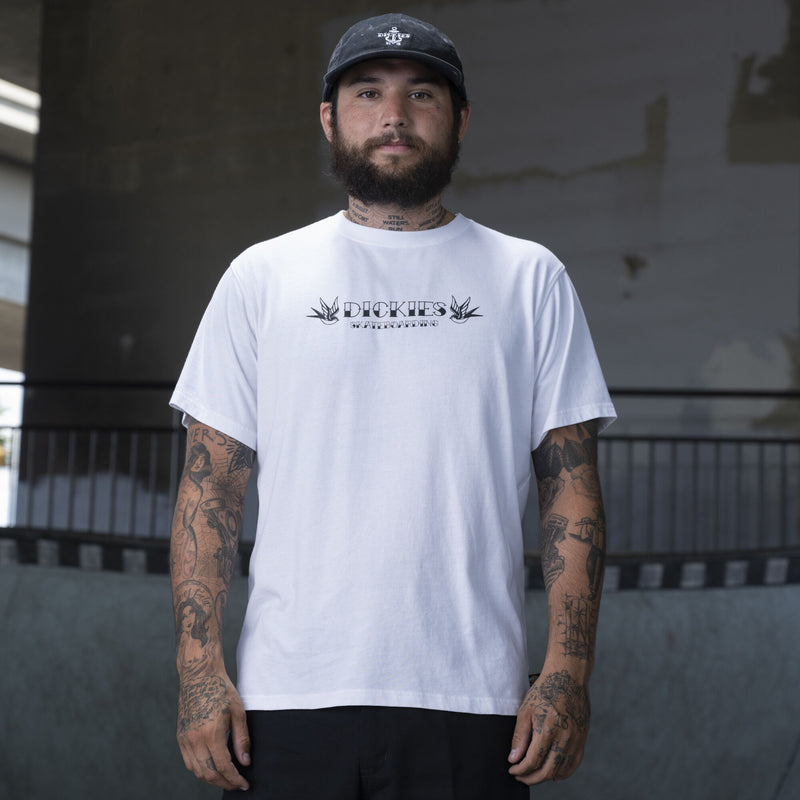 Dickies Ronnie Sandoval Photo Maglietta Manica Corta White