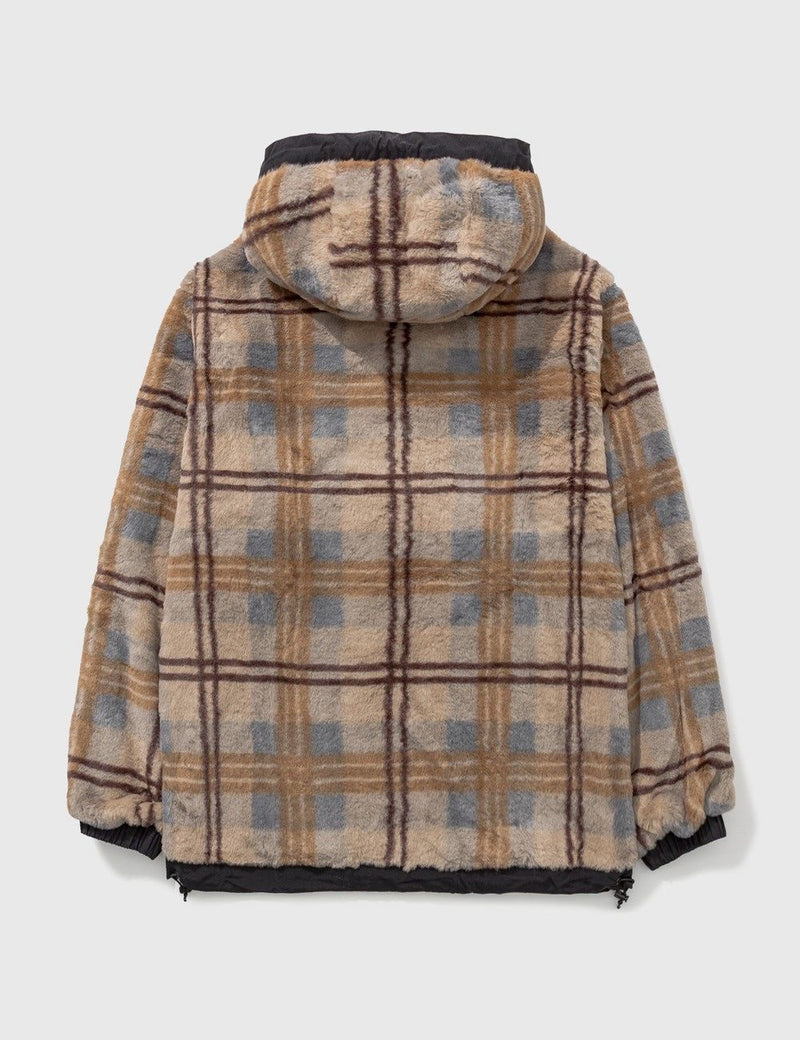 Butter Goods Rev Furry Plaid Giacca Black/Brown