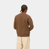 Carhartt Chase Felpa Girocollo Tamarind/Gold