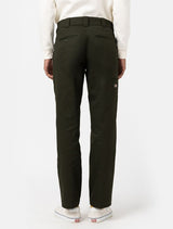 Dickies Slim Straight Double Knee Rec Pantaloni Olive Green