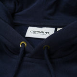 Carhartt Chase Felpa Cappuccio Dark Navy/Gold