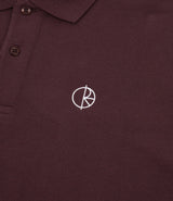 Polar Skate Co. Polo Maglietta Manica Lunga Bordeaux