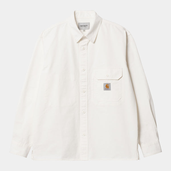 Carhartt Reno Camicia Manica Lunga Off White