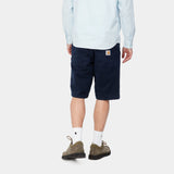 Carhartt Wesley Pantaloni Corti Atom Blue