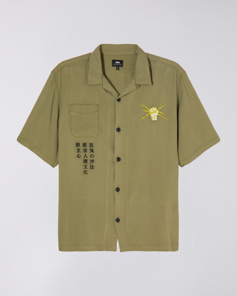 Edwin Autonomous Camicia Manica Corta Martini Olive